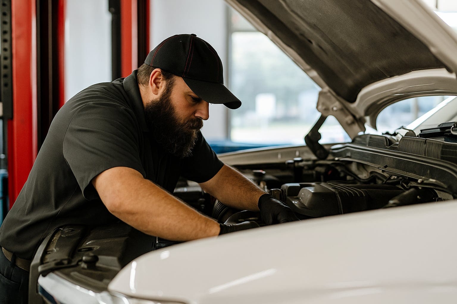 about-p1-1 mechanic woeking on car engine
