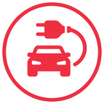 electric vehicle service icon