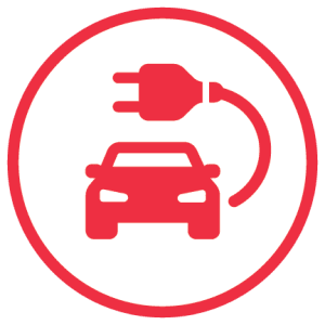 electric electric vehicle service icon