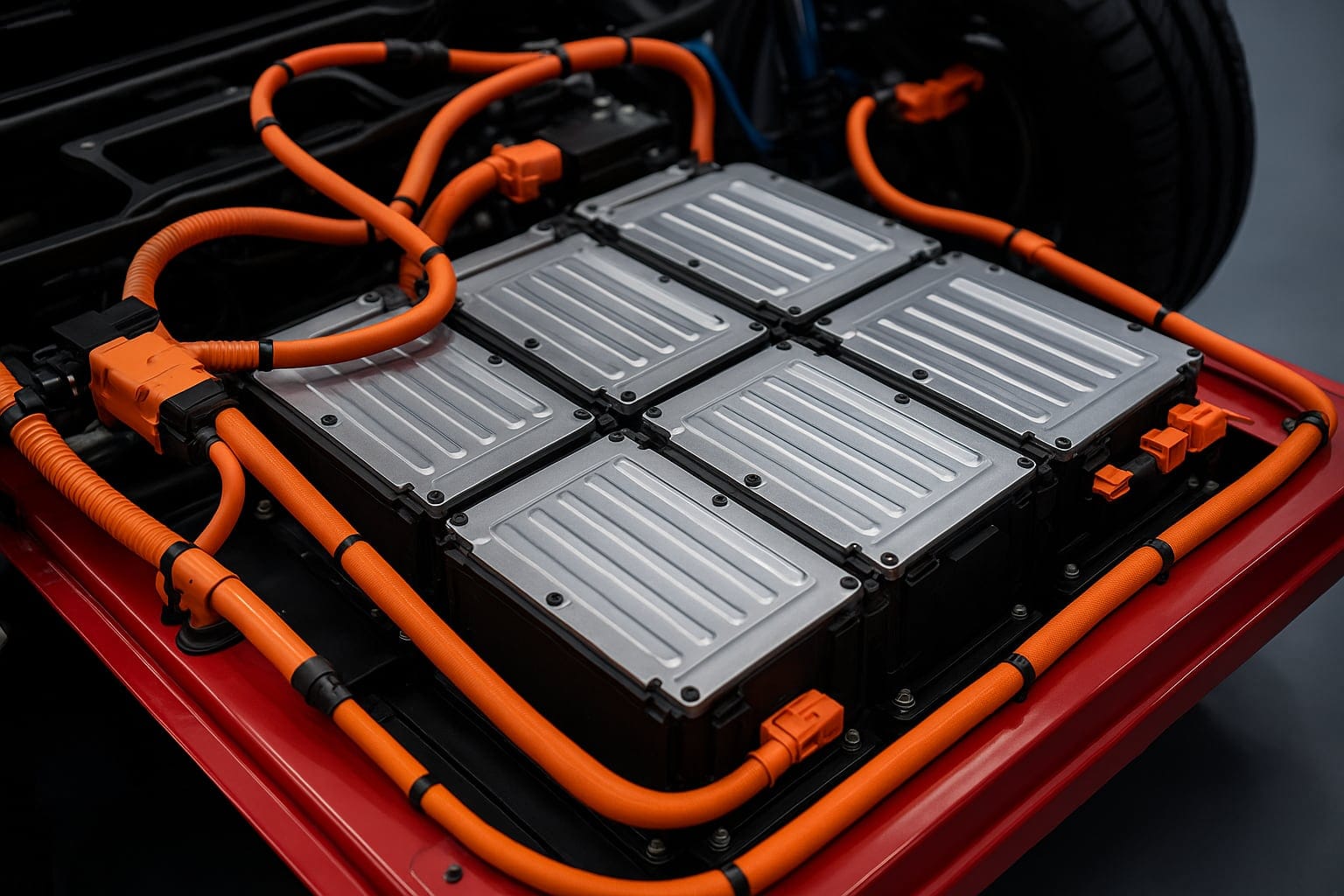 electric vehicle service p3 1 electric vehicle battery exposed